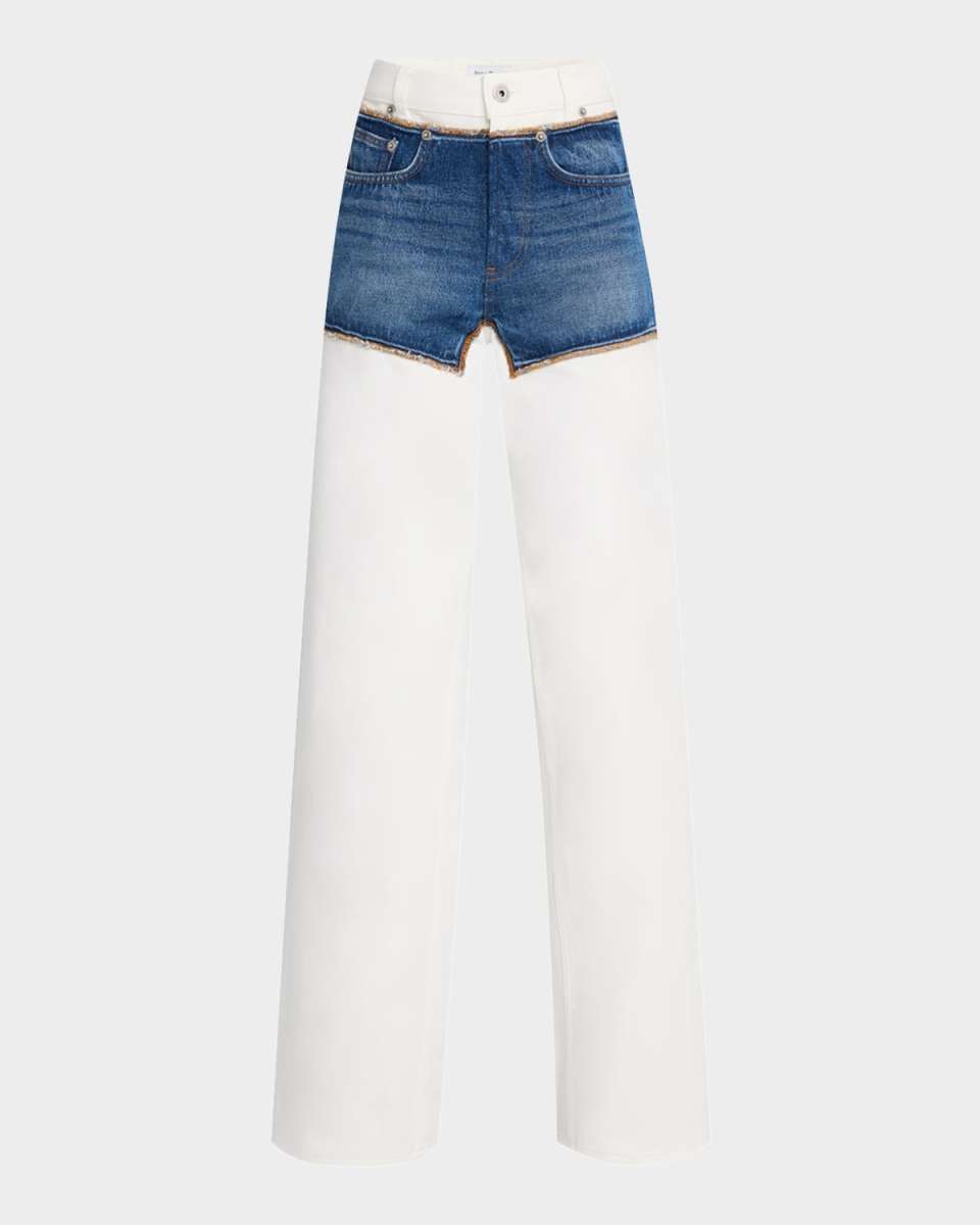 Trompe L'oeil Petit Grand Straight-Leg Jeans